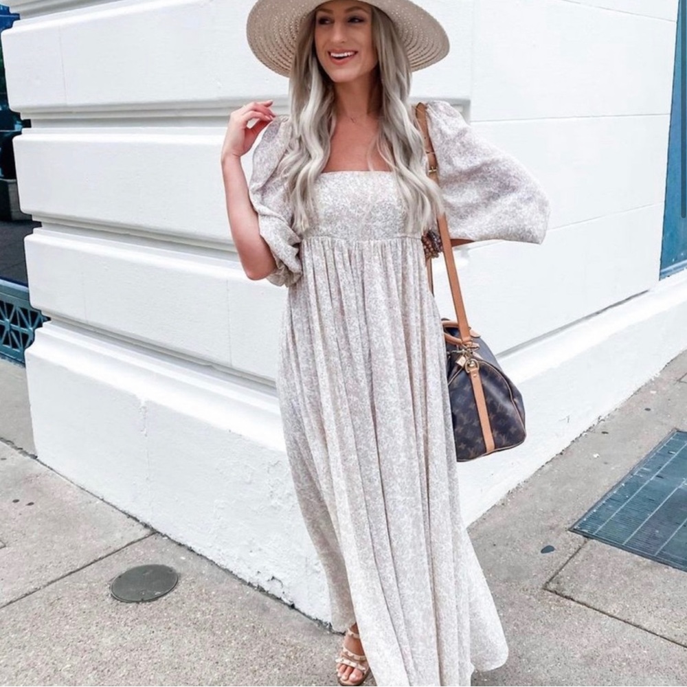 floral maxi dress
